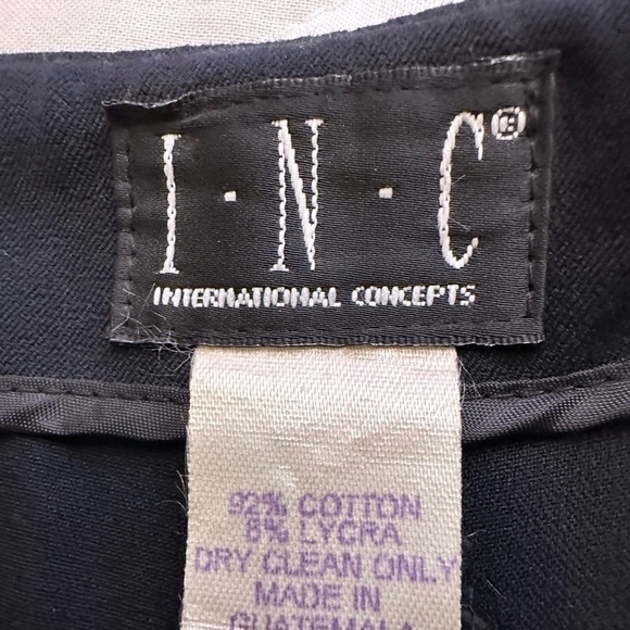 INC International Concepts Black Side Zipper Leg Lace Up Stretchy Pants Trousers - Picture 3 of 8